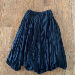 Black maxi skirt